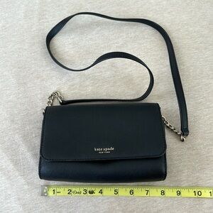Kate Spade Black Crossbody Bag—Beautiful!! Converts to Clutch